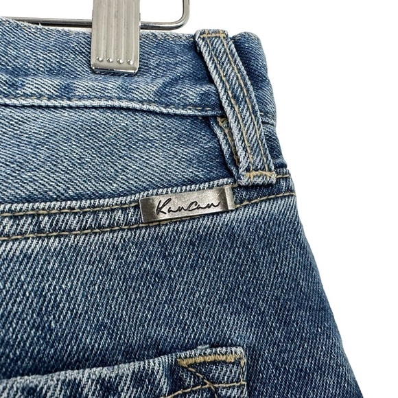 Kancan Womens Maddie Ultra High Rise 90s Boyfriend Jeans Size 26 Blue Distressed - Picture 7 of 9